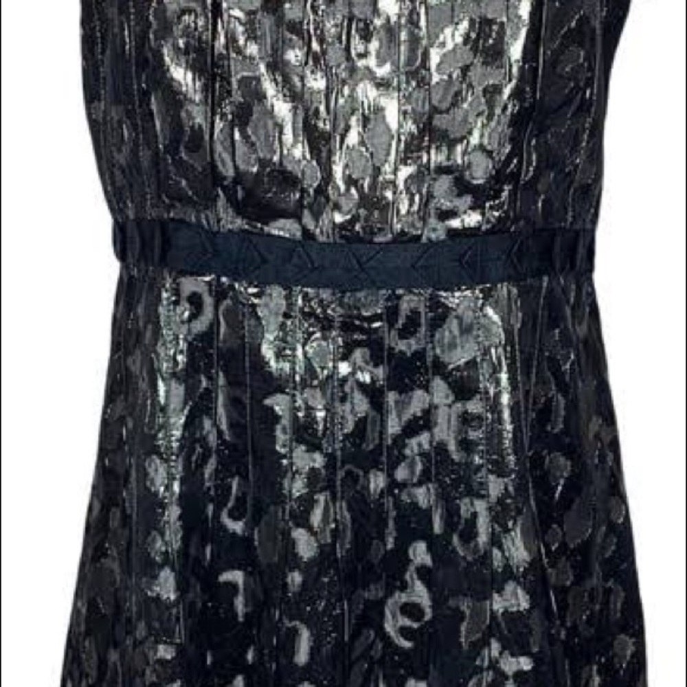 Tory Burch “Rennie”Gunmetal & Black Animal Print Dress - 4 - Picture 13 of 14